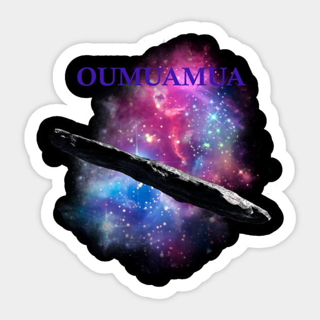 Oumuamua the first interstellar object Sticker by nineshirts